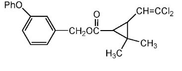 structura chimica Permetrina